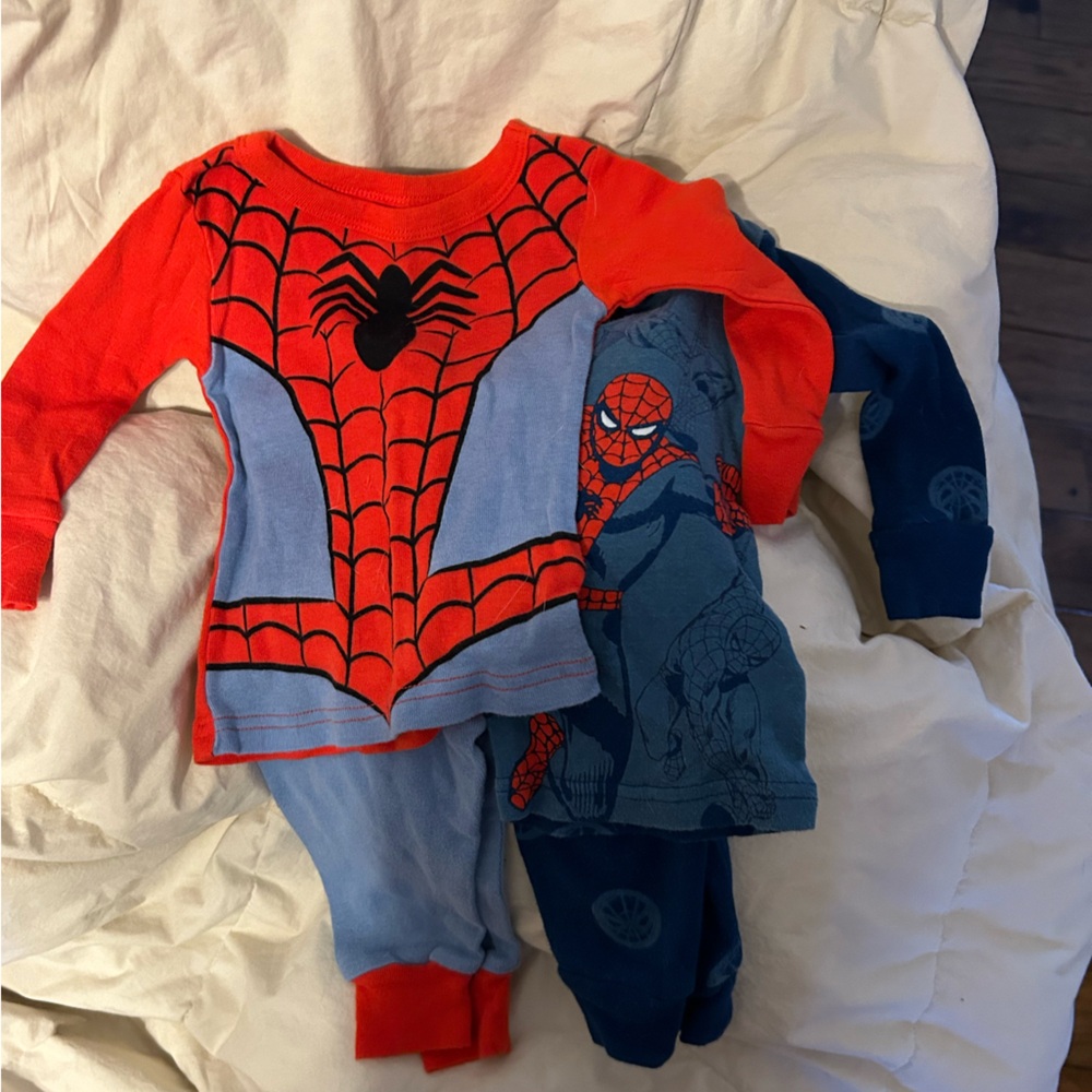 Spider-Man Pajama Set - Red and Blue | Size 12M